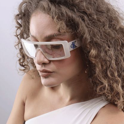 Óculos de Sol Calvin Klein jeans 23655S  White Lilac Solid Mirror