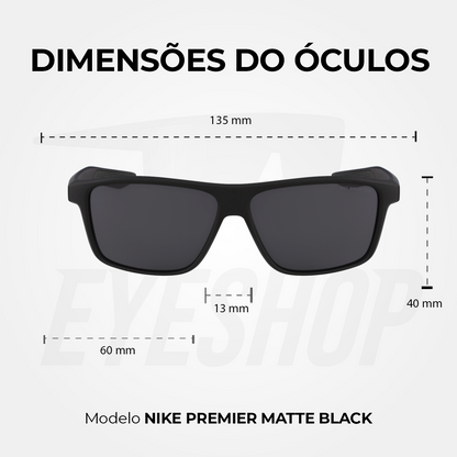 Óculos de Sol Nike Premier EV1071 Matte Black/Dark Grey