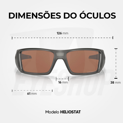 Óculos de Sol Oakley Heliostat Grey Smoke Prizm Bronze