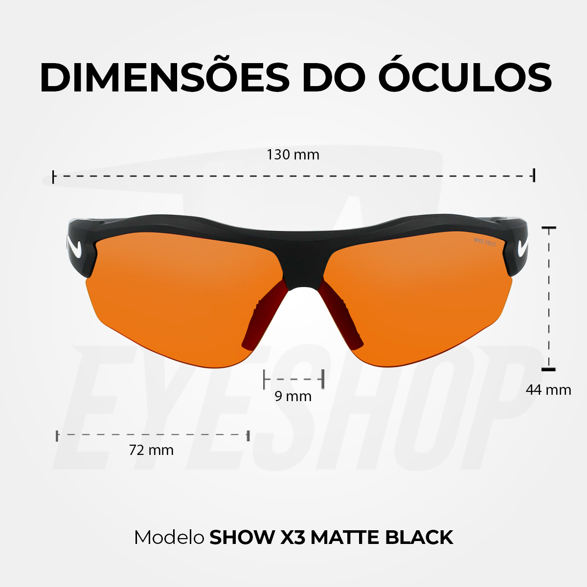 Óculos de Sol Nike Show X3 DJ2032 Black