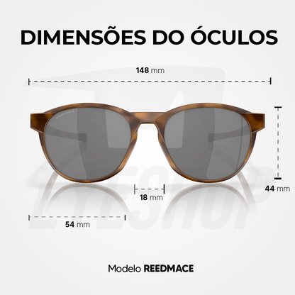 Óculos de Sol Oakley Reedmace Brown Tortoise Prizm Black