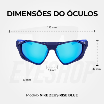 Óculos de Sol Nike Zeus Rise IF1120X Matte Void Blue / Blue Mirror
