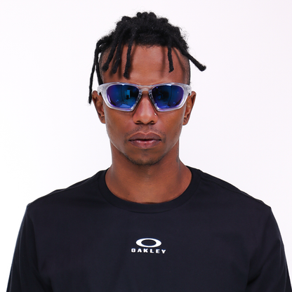 Óculos de Sol Oakley Lateralis Matte Clear Prizm Sapphire