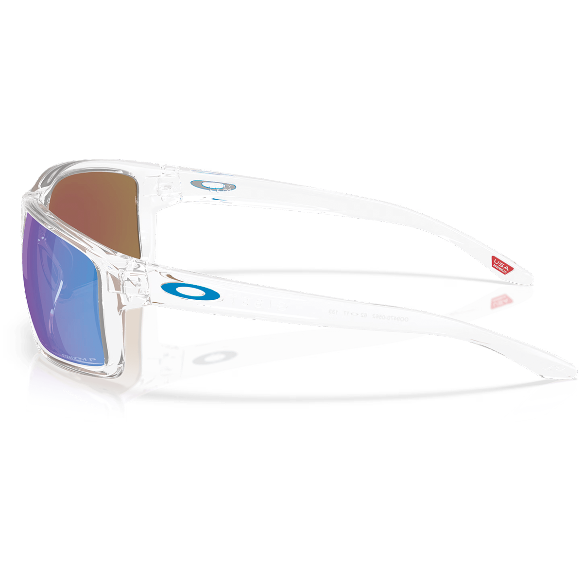 Óculos Oakley Gibston XL Clear Prizm Sapphire Polarizado