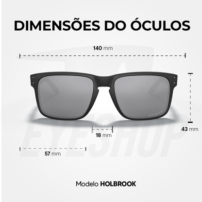 Óculos de Sol Oakley Holbrook Matte Black Prizm Polarizado