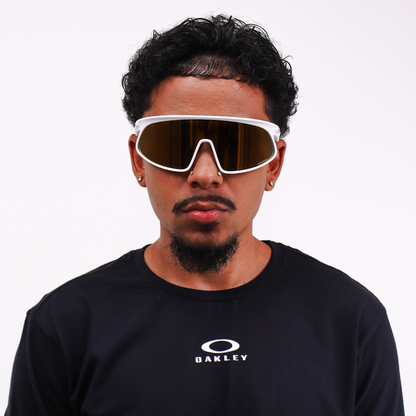 Óculos de Sol Oakley Rslv  Matte White Prizm 24K