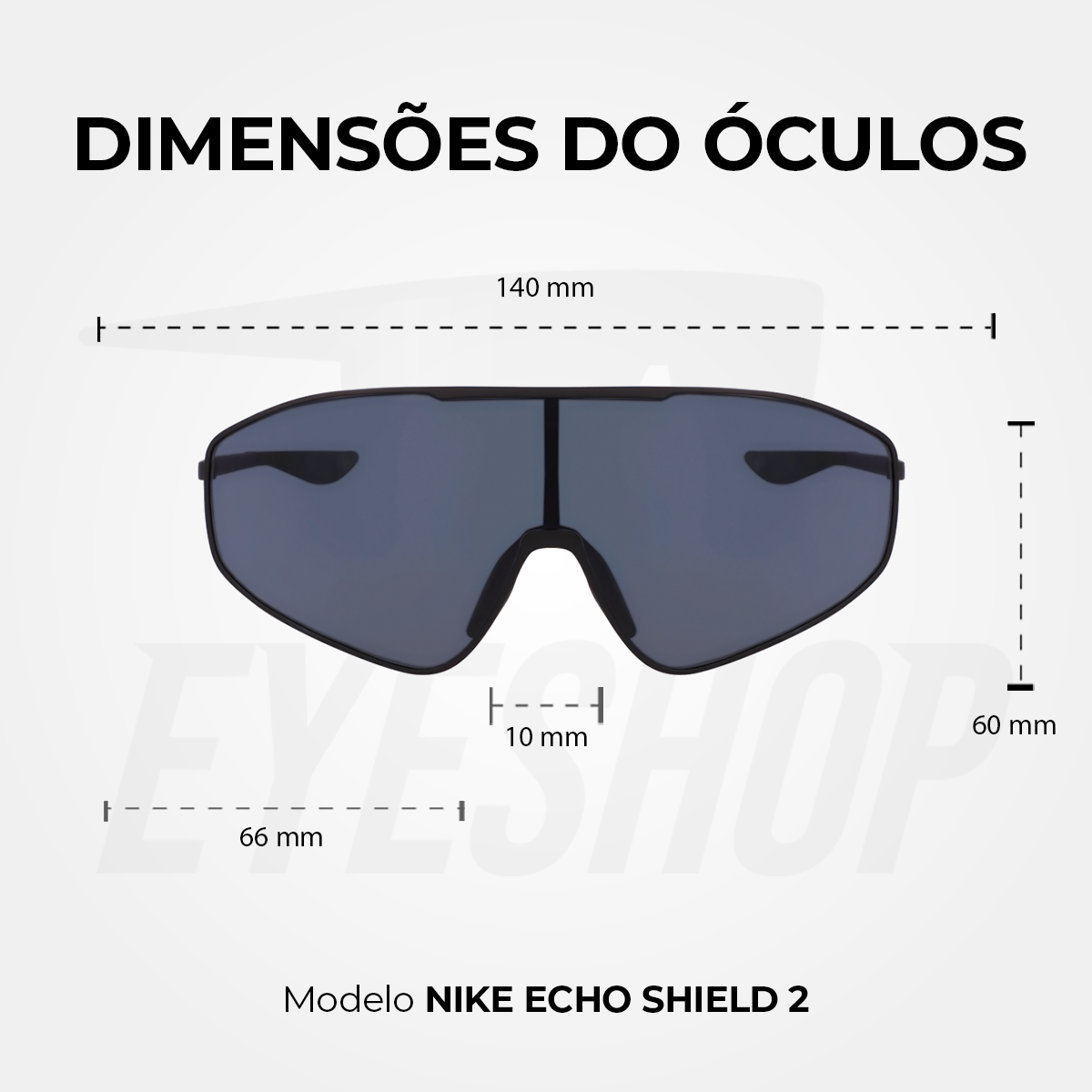 Óculos de Sol Nike Echo Shield 2 IF0986X Matte Black / Grey