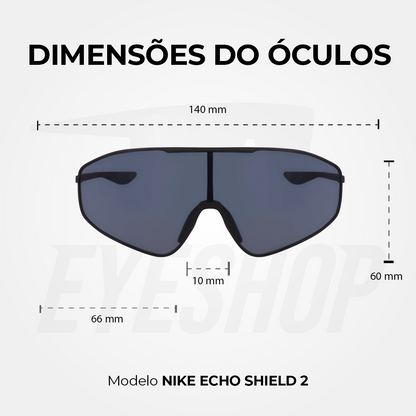 Óculos de Sol Nike Echo Shield 2 IF0986X Matte Black / Grey
