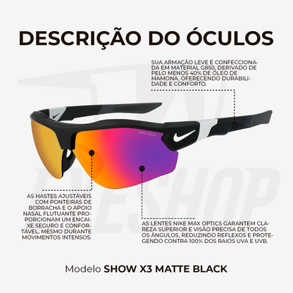 Óculos de Sol Nike Show X3 DJ2032 Black