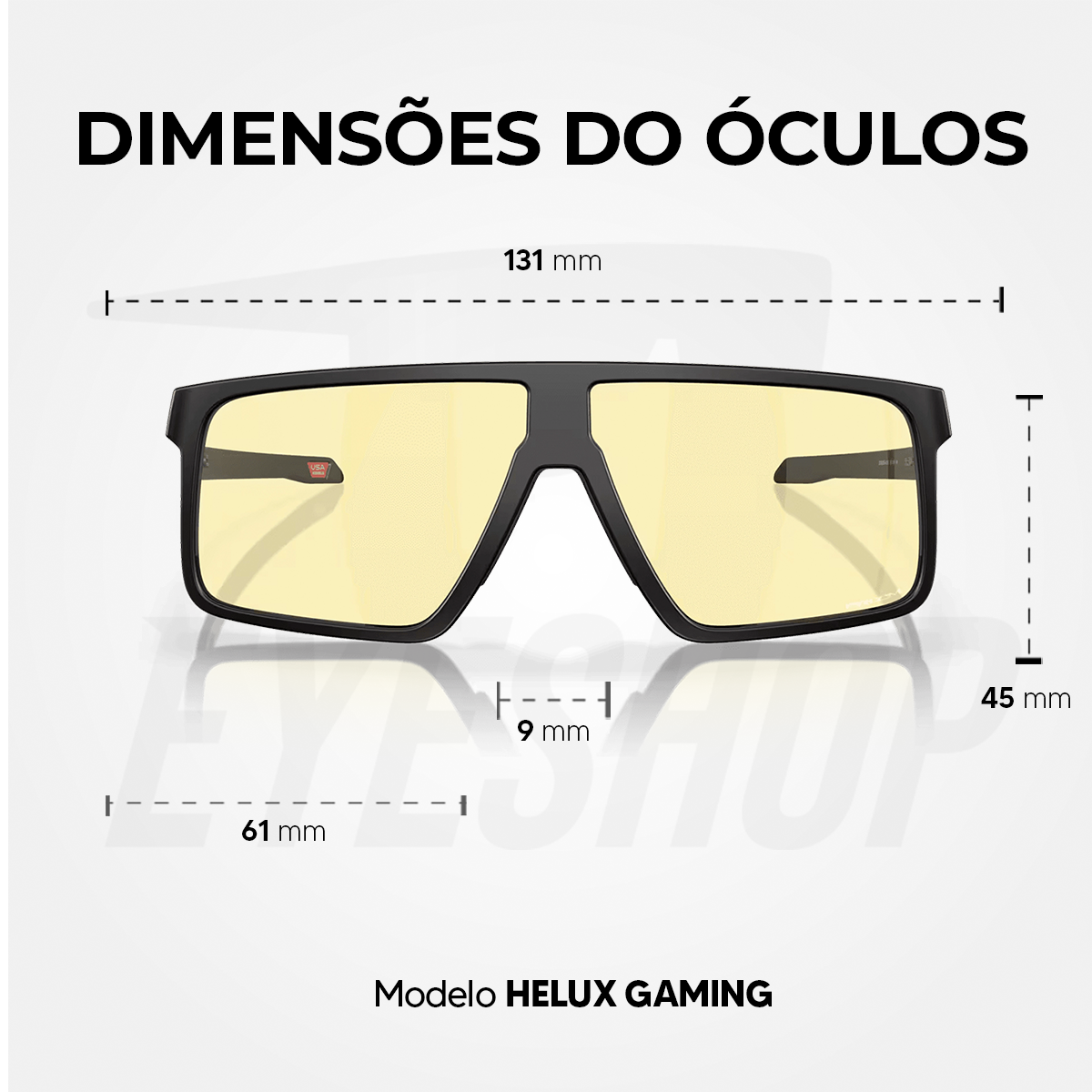 Óculos Oakley Helux Matte Grey Prizm Gaming Filtro Luz Azul