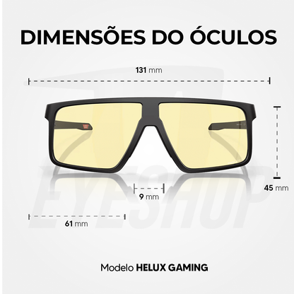 Óculos Oakley Helux Matte Grey Prizm Gaming Filtro Luz Azul