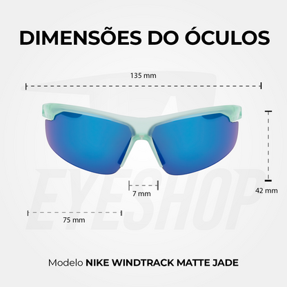 Óculos de Sol Nike Windtrack FV2398 Matte Jade Ice/Milky Blue Mirror