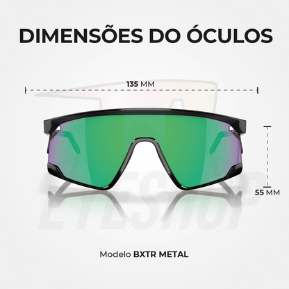 Óculos de Sol Oakley BXTR Metal Black Prizm Jade