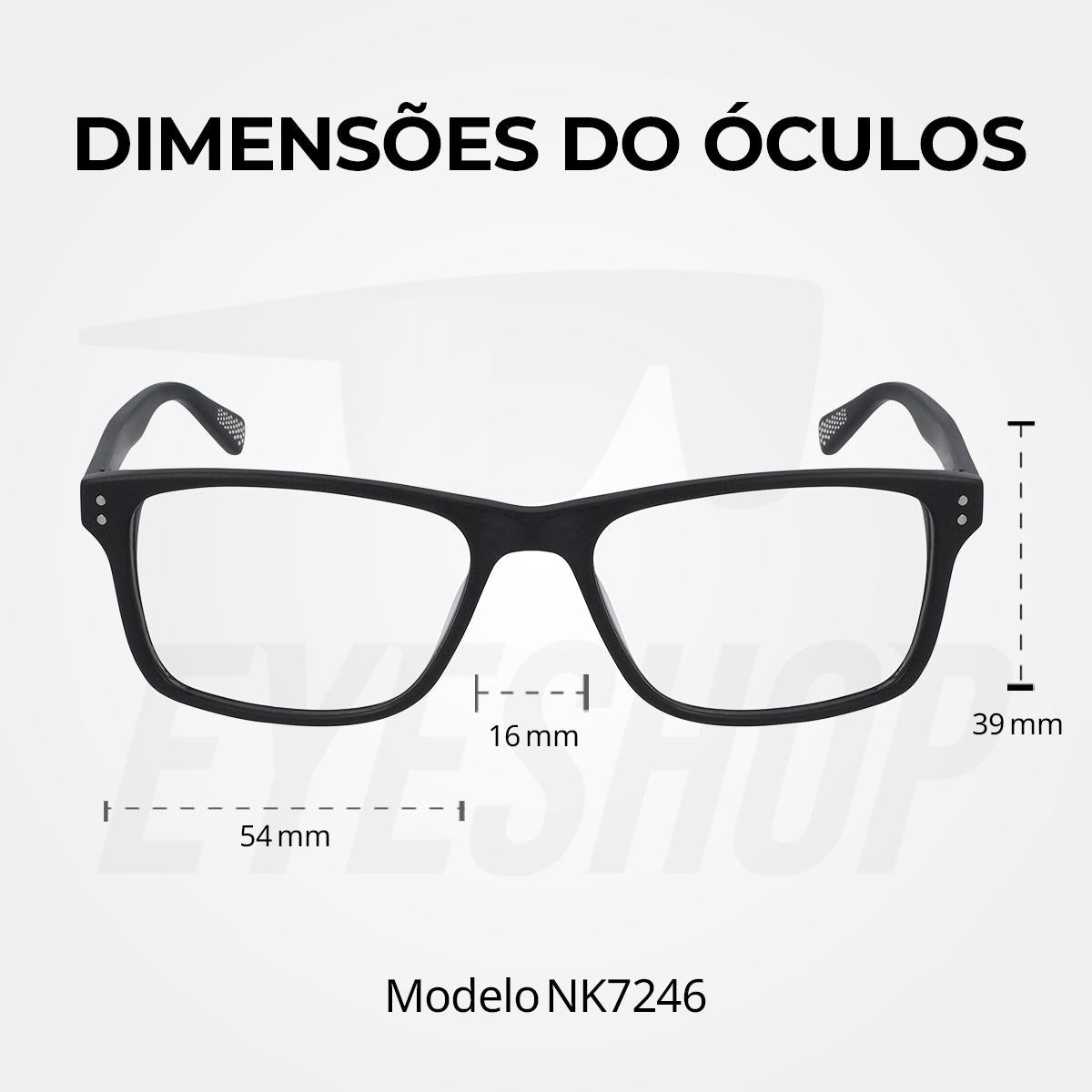 Óculos de Grau Nike 7246 Matte Black