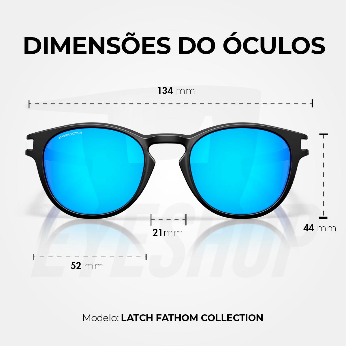 Óculos De Sol Oakley Latch Matte Black Prizm Sapphire Fantom Collection