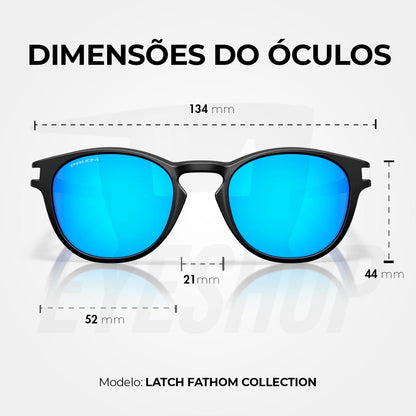 Óculos De Sol Oakley Latch Matte Black Prizm Sapphire Fantom Collection
