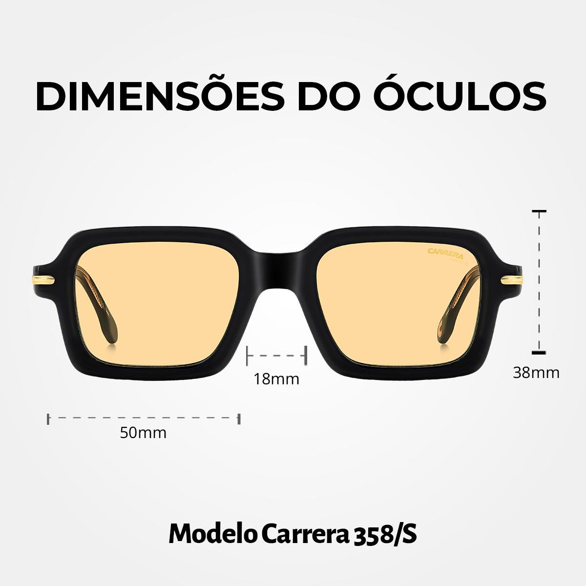 Óculos de Sol Carrera 358S Black