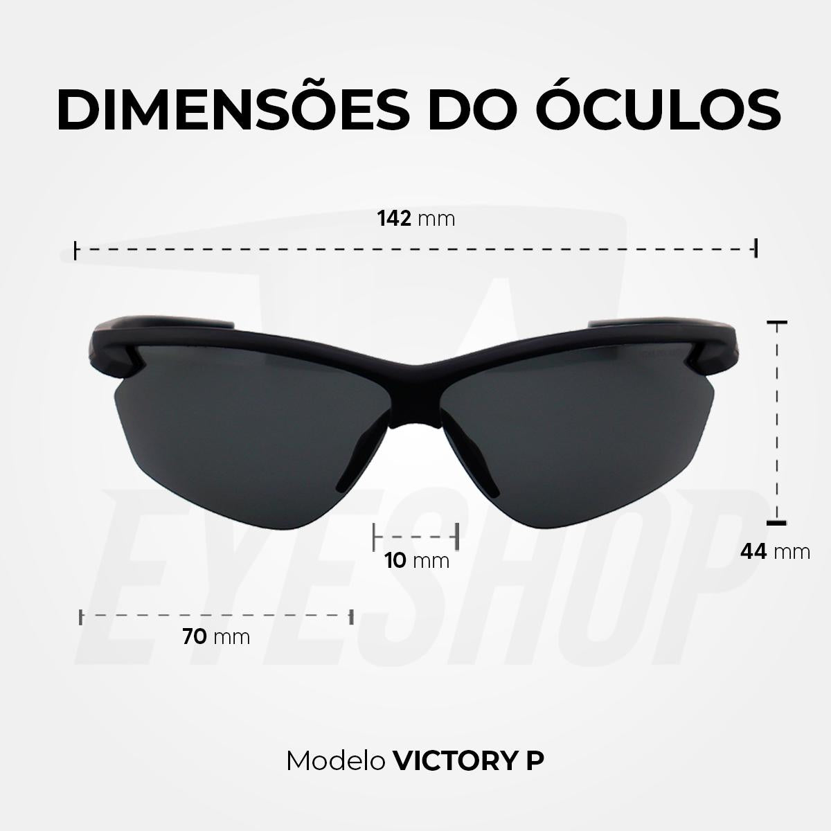 Óculos de Sol Nike Victory DV2146 Matte Black Polar Grey Polarized