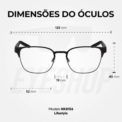 Óculos de Grau Nike 8156 Black