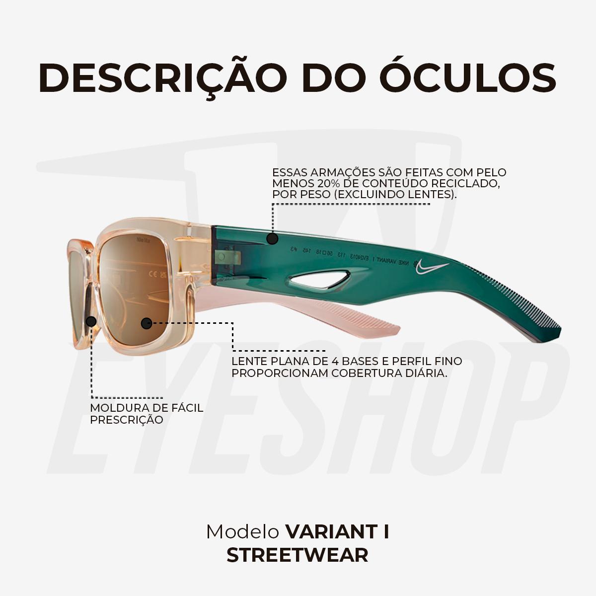 Óculos de Sol Nike Variant I EV24013 Coconut Milk Brown
