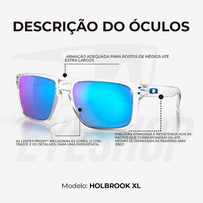 Óculos de Sol Oakley Holbrook XL Clear Sapphire Polarized