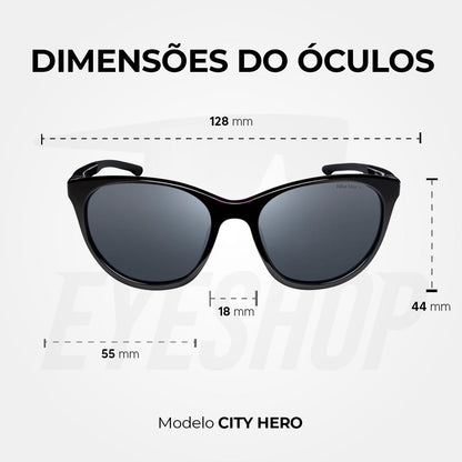 Óculos de Sol Nike City Hero EV24006 Black Dark Gray