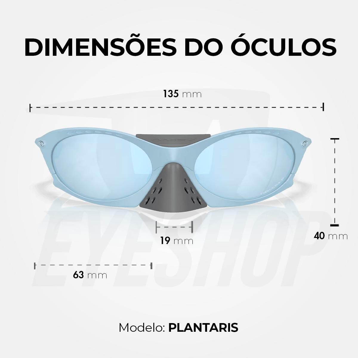 Óculos de Sol Oakley Plantaris Stomewash Deep Water Polariz