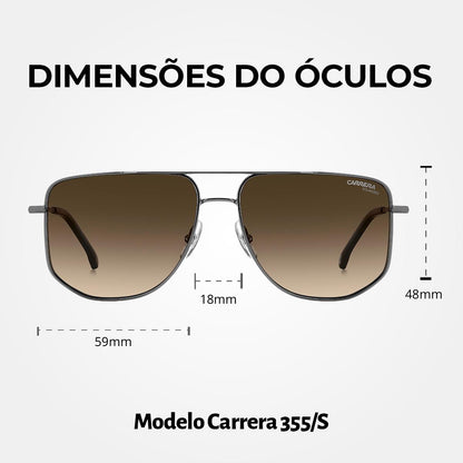 Óculos de Sol Carrera 355S Black Dark
