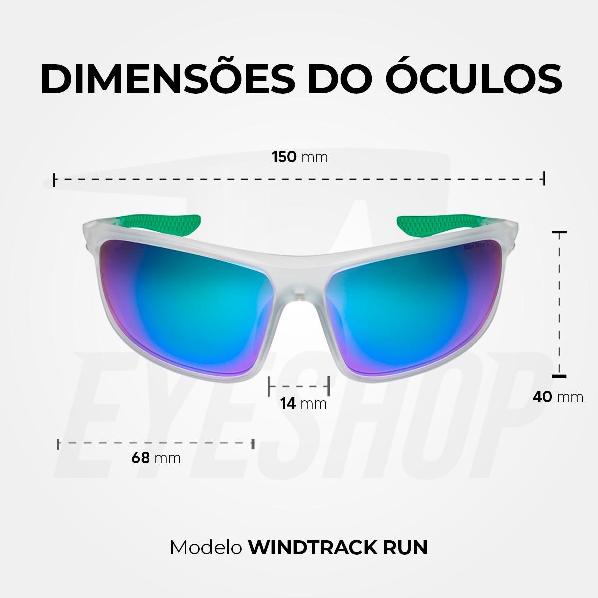 Óculos de Sol Nike Windtrack Run EV24003 Matte Clear Green