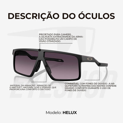 Óculos de Sol Oakley Helux Matte Black Prizm Grey Gradient