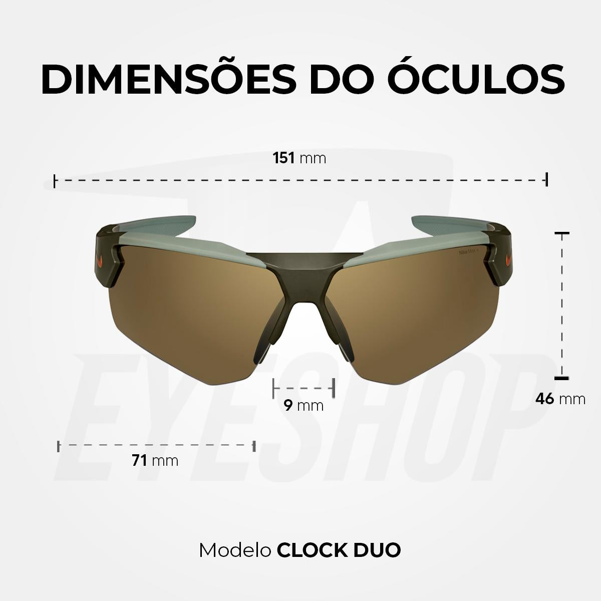 Óculos de Sol Nike Cloak DUO EV24037 Matte Olive Terrain