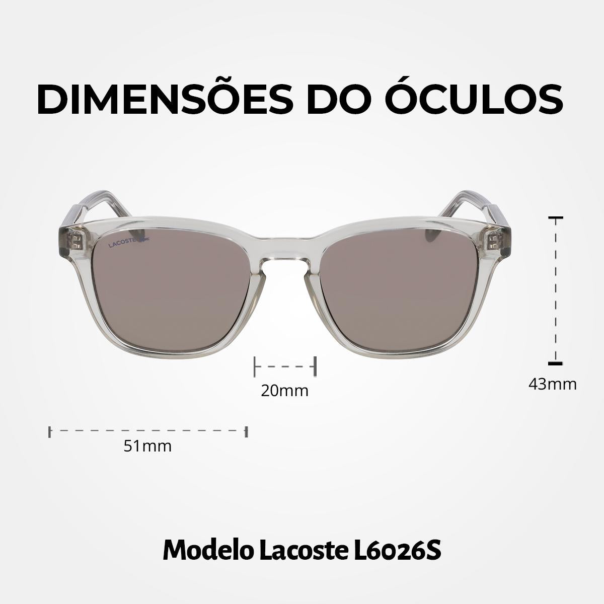 Óculos de Sol Lacoste 6026S Grey