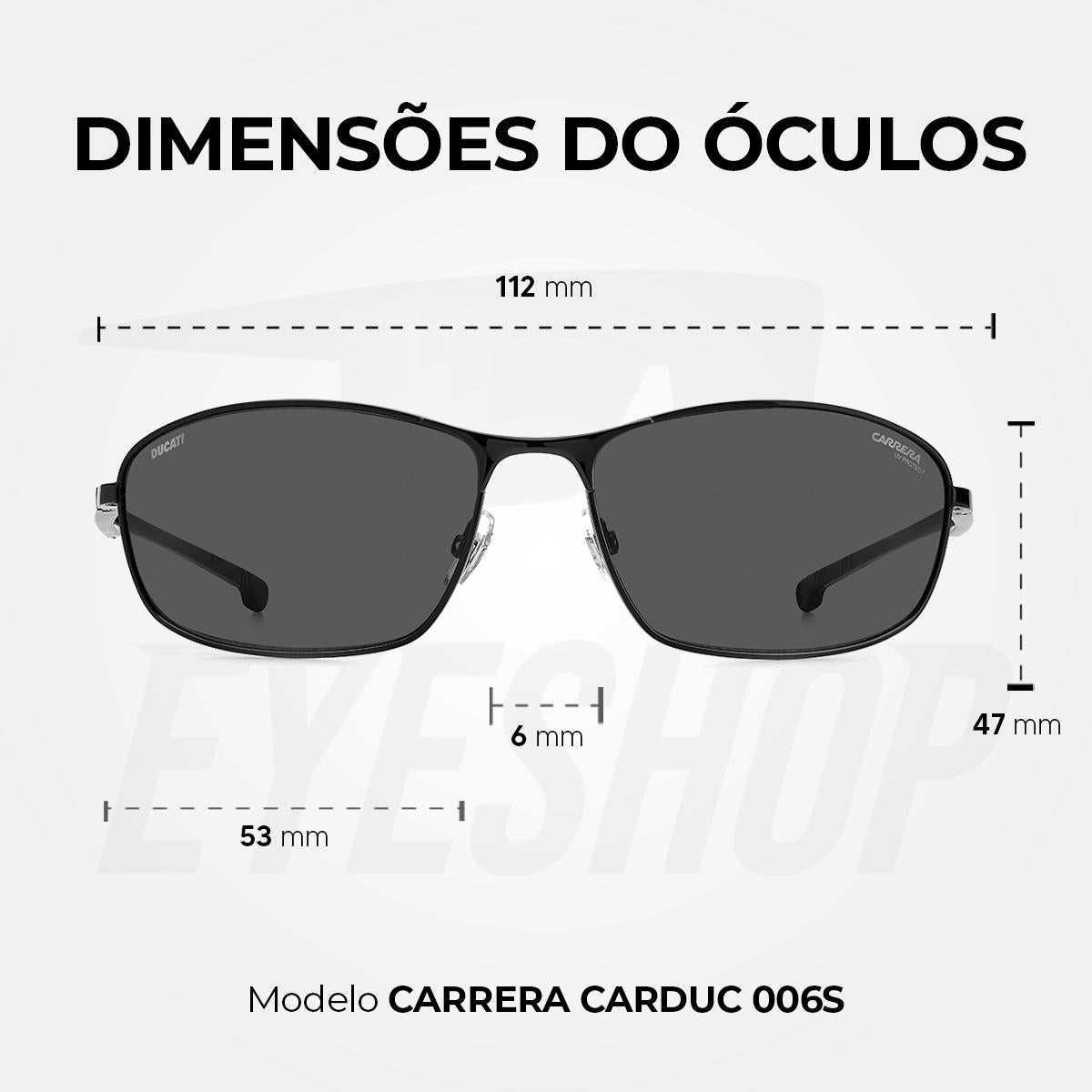 Óculos de Sol Carrera Ducati 006S Black Grey
