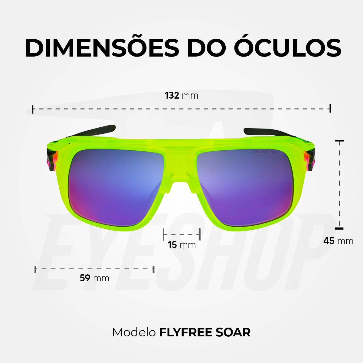Óculos de Sol Nike Flyfree Soar EV24001 Matte Volt Infrared