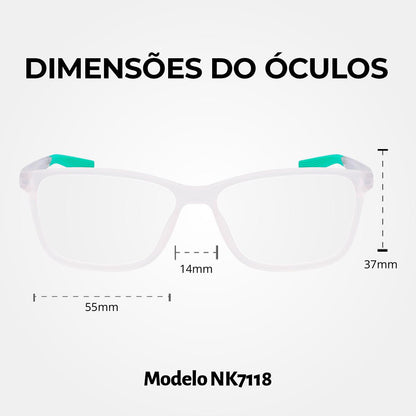 Óculos de Grau Nike 7118 Matte Crystal