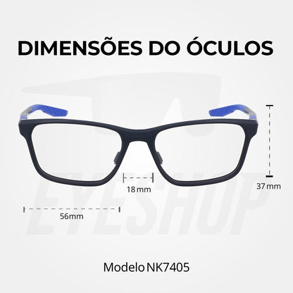 Óculos de Grau Nike 7405 Black