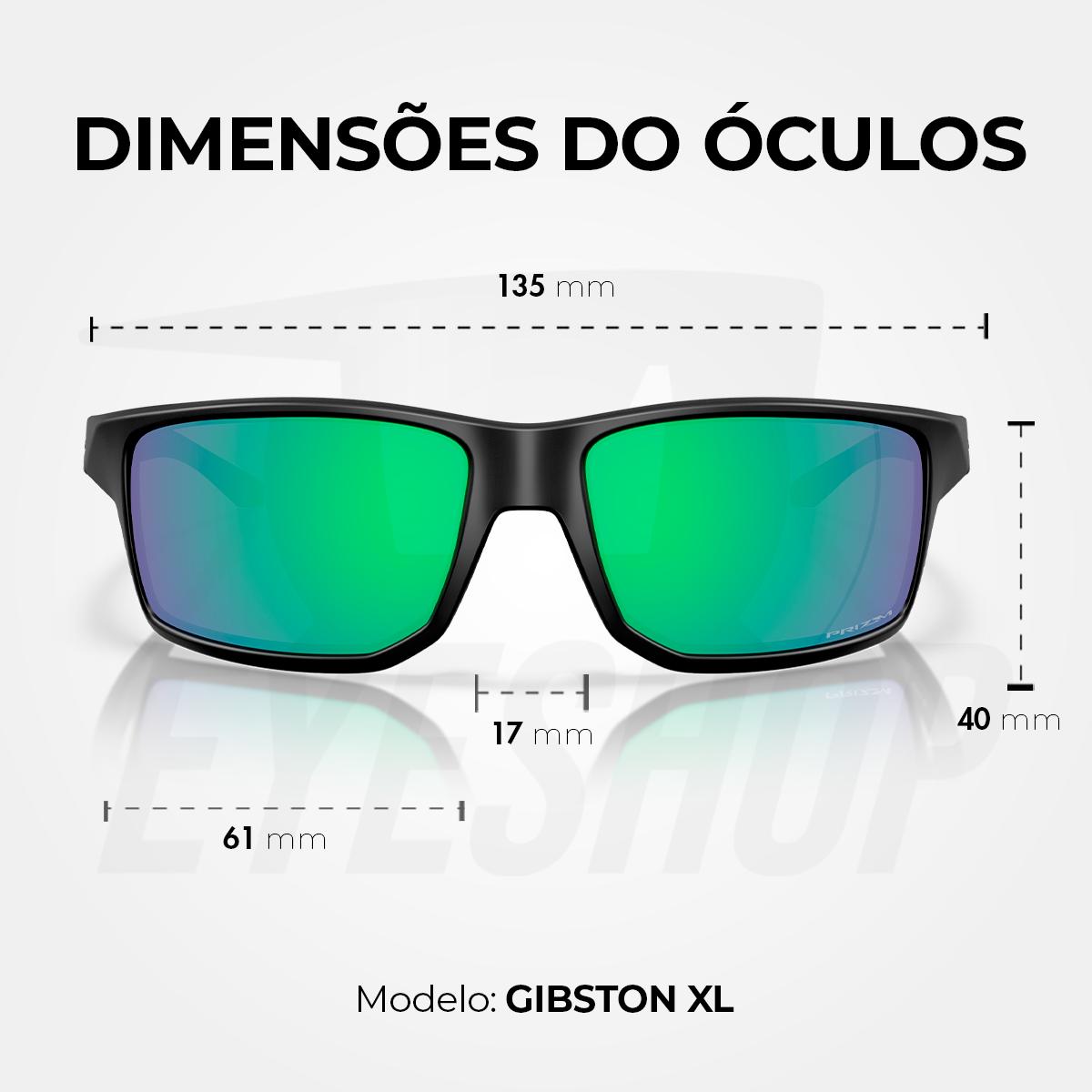 Óculos de Sol Oakley Gibston XL Matte Black Prizm Jade