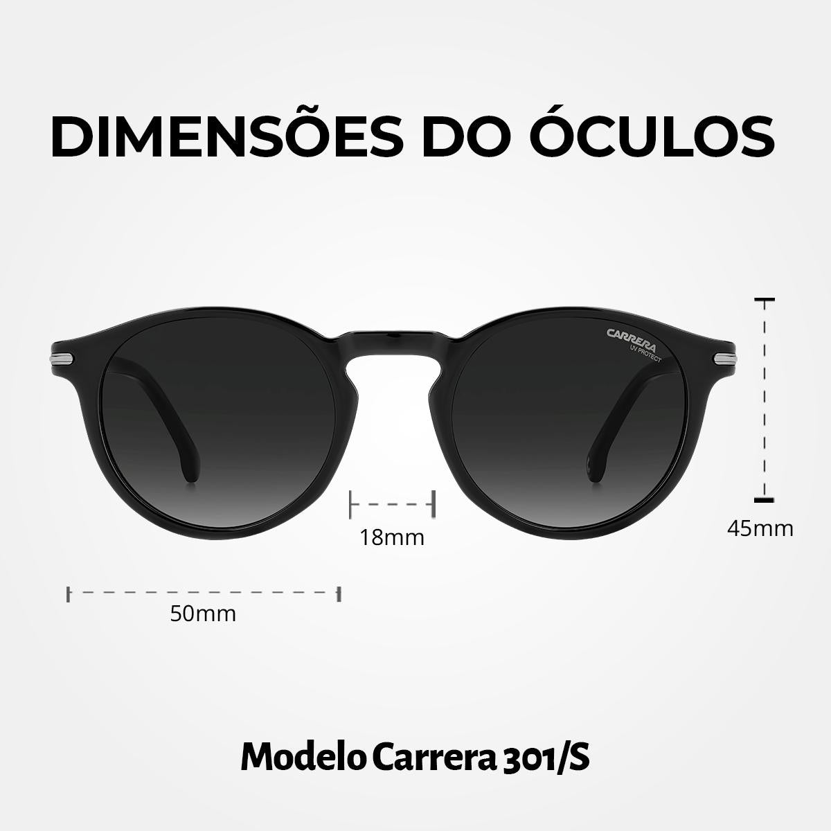 Óculos de Sol Carrera 301S Black