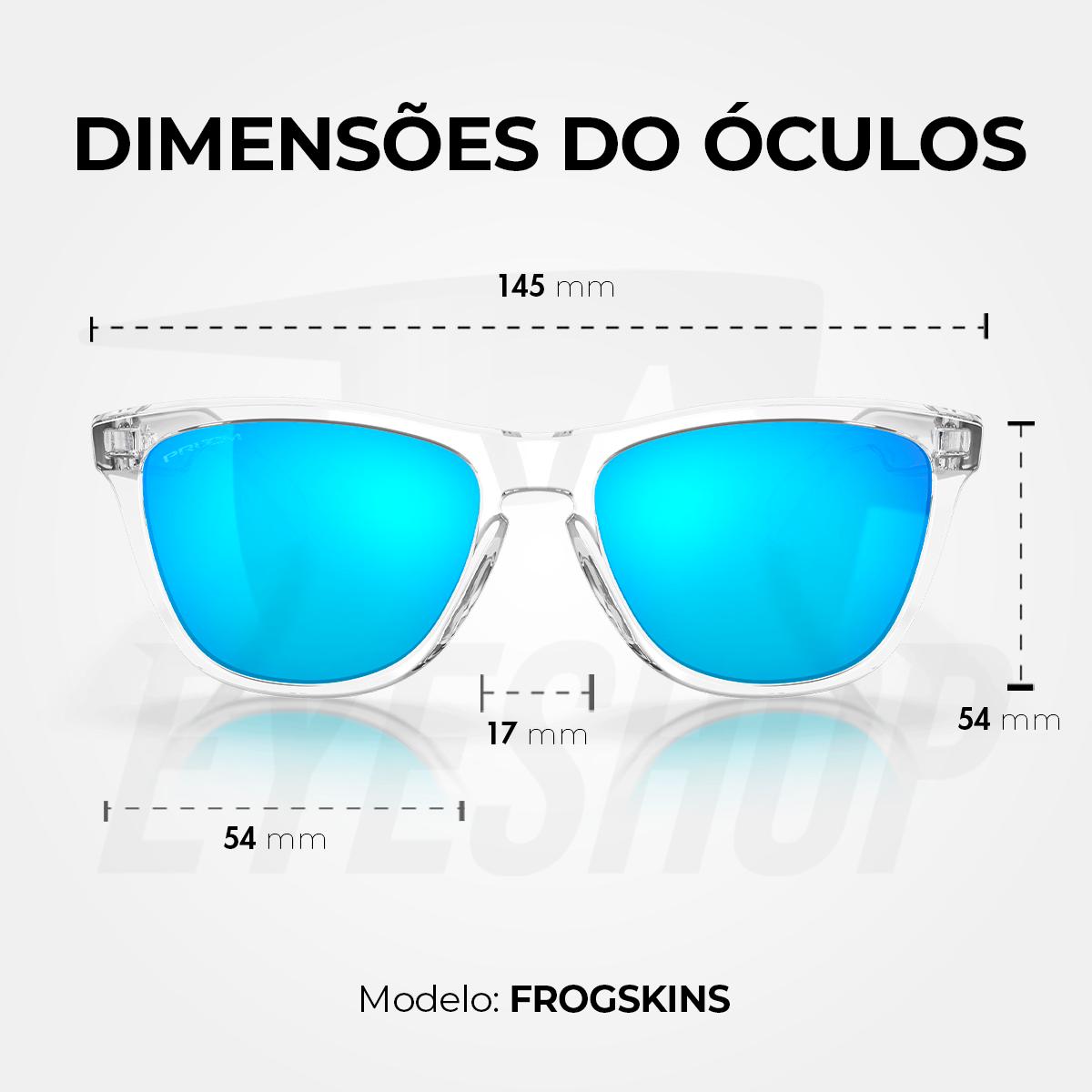 Óculos de Sol Oakley Frogskins Crystal Clear Prizm Sapphire