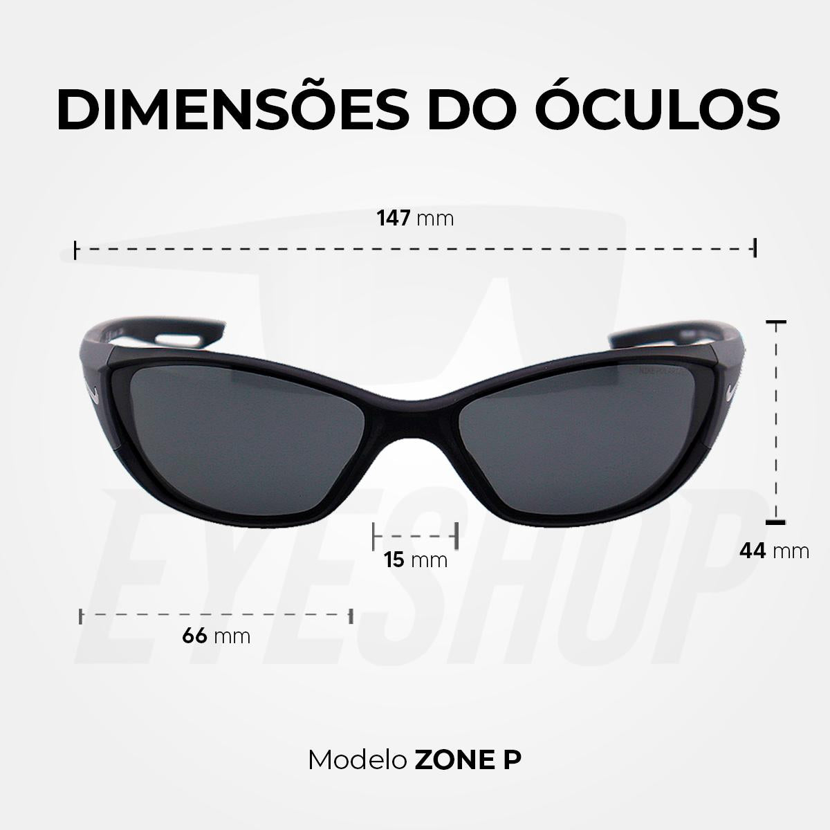 Óculos de Sol Nike Zone DZ7359 Matte Black Polarizado