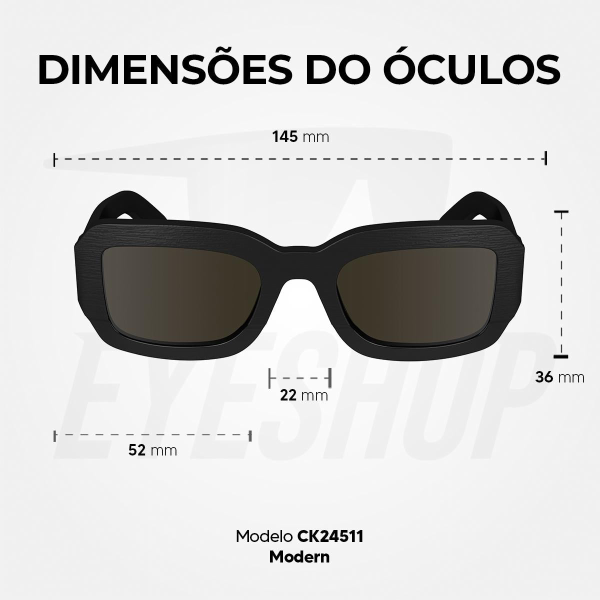Óculos de Sol Calvin Klein 24511S Black Solid Brown