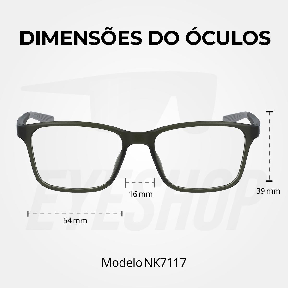 Óculos de Grau Nike 7117 Matte Sequoia