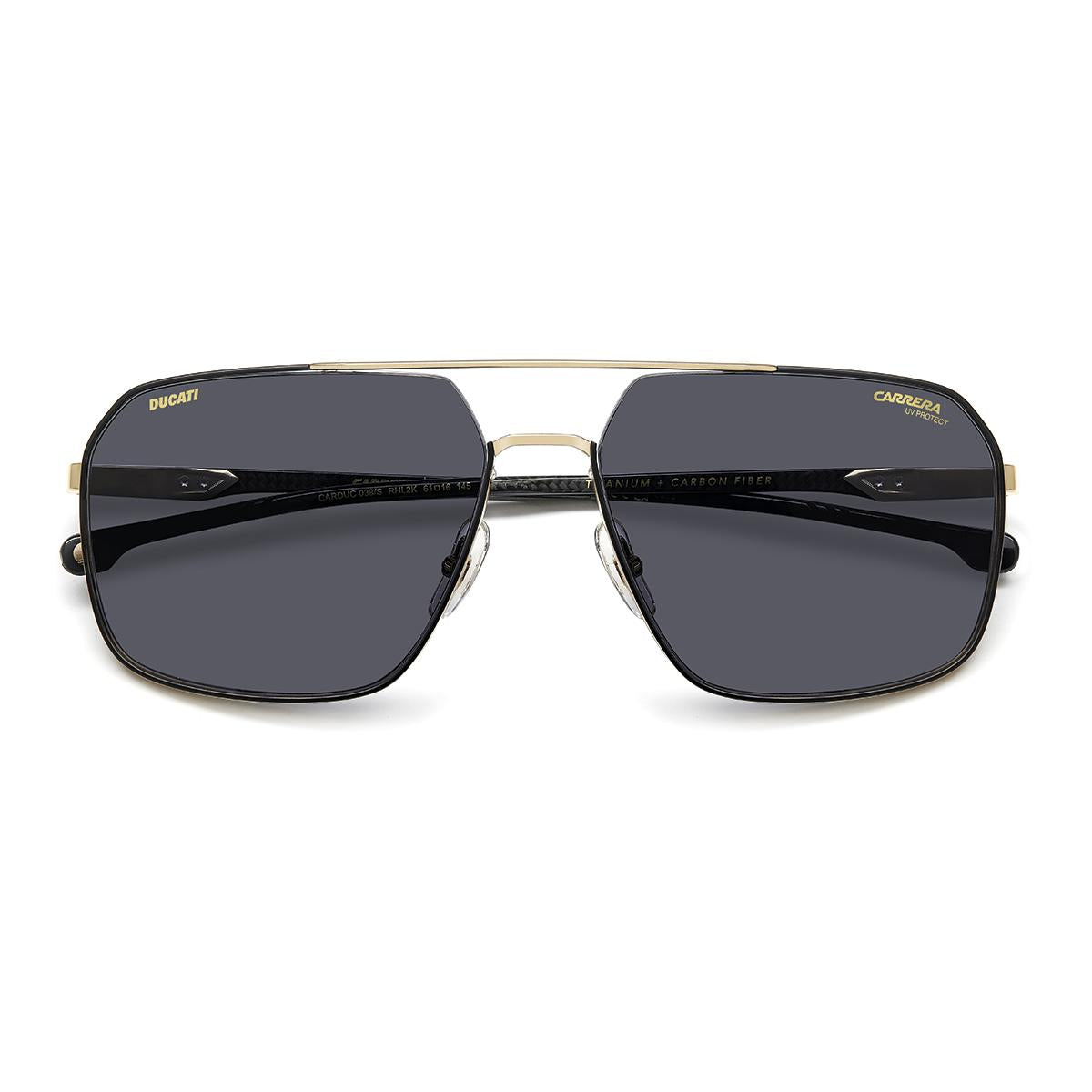 Óculos de Sol Carrera Ducati 038S Gold Black Grey Antireflex