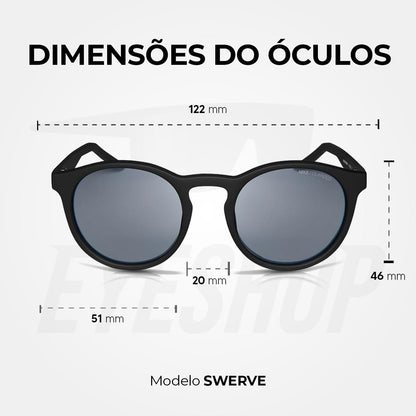 Óculos de Sol Nike Swerve FD1850 Matte Black Polarizado