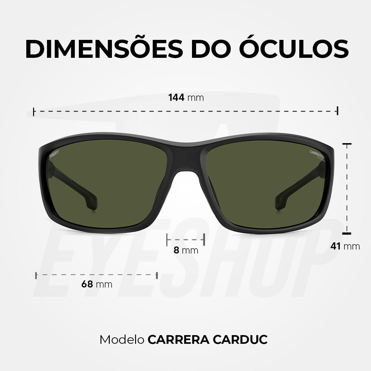 Óculos de Sol Carrera Ducati 002S Matte Black Green
