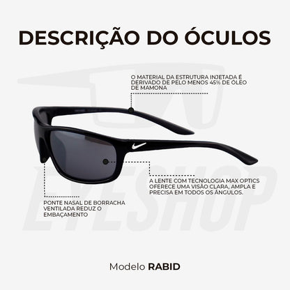 Óculos de Sol Nike Rabid EV1109 Black
