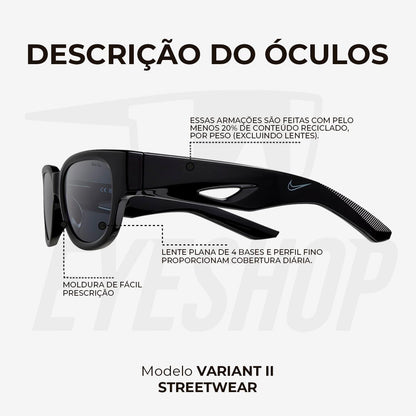 Óculos de Sol Nike Variant II EV24014 Black Grey