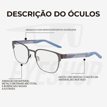 Óculos de Grau Nike 8156 Gray