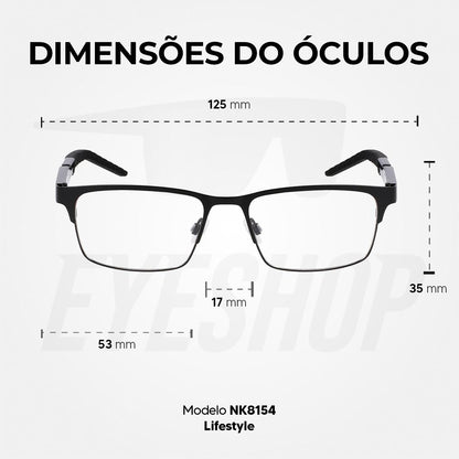 Óculos de Grau Nike 8154 Black