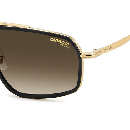 Óculos de Sol Carrera 338S Matte Black Gold Dark Brown Gradient
